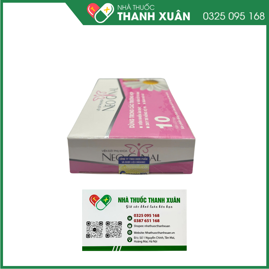 Viên Đặt Phụ Khoa NEO GYNAL hỗ trợ điều trị viêm nhiễm âm đạo, viêm cổ tử cung